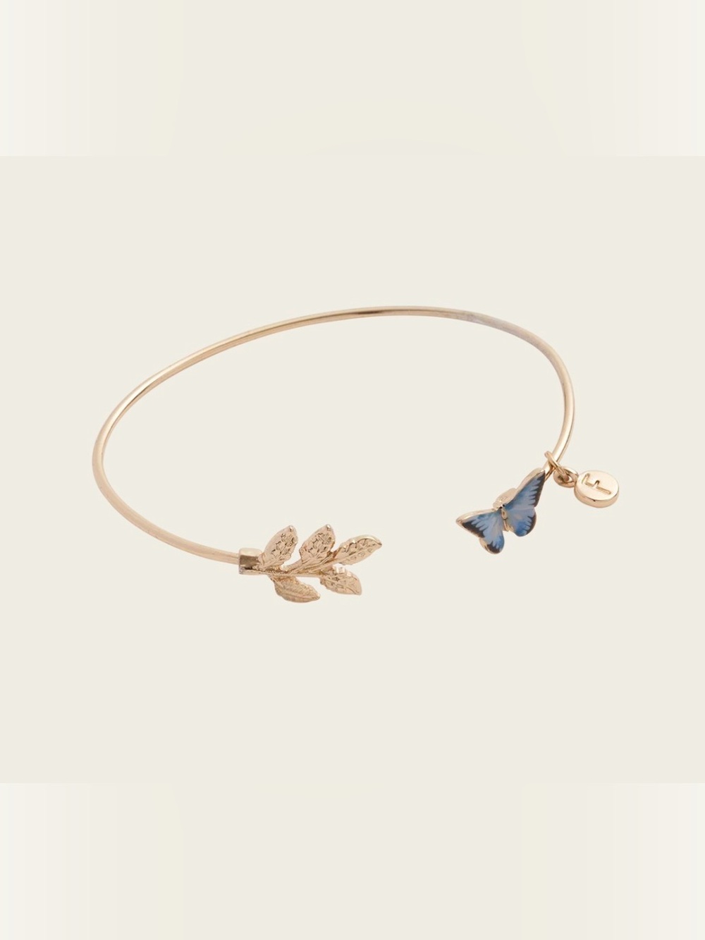 Fable England blue butterfly bangle
